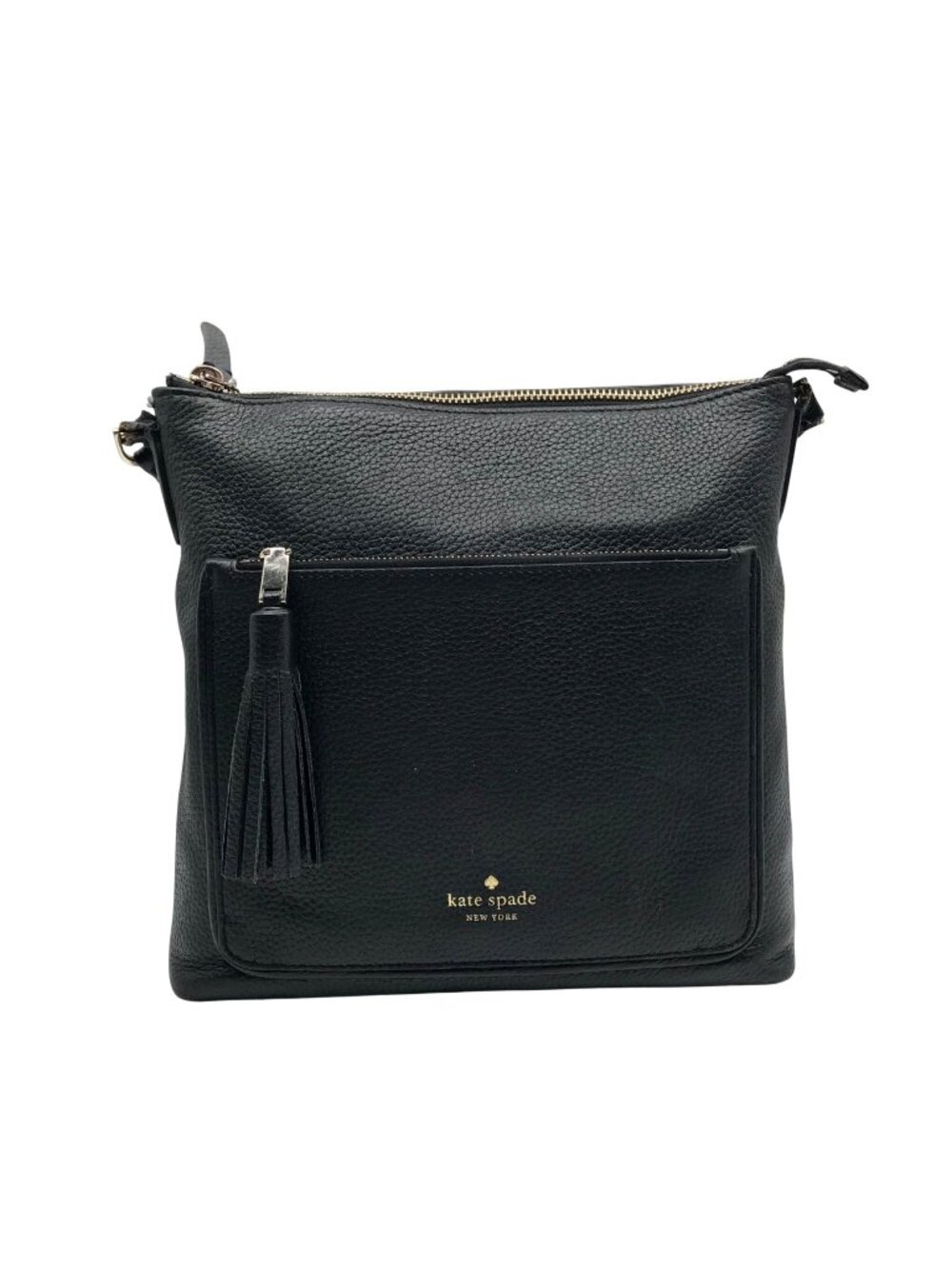 Kate Spade Black Pebbled Leather On Purpose Crossbody Bag